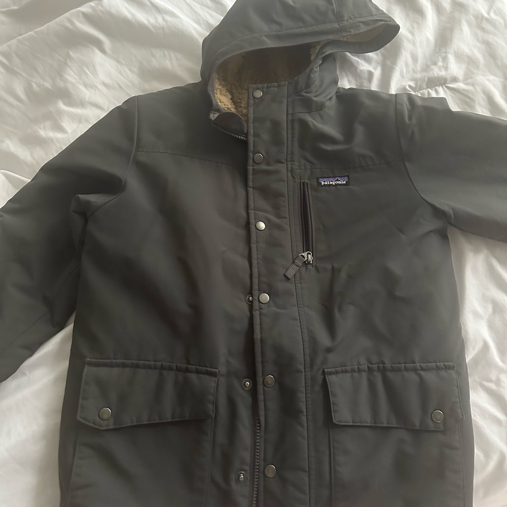 Boys Size 12 Patagonia Jacket dark grey